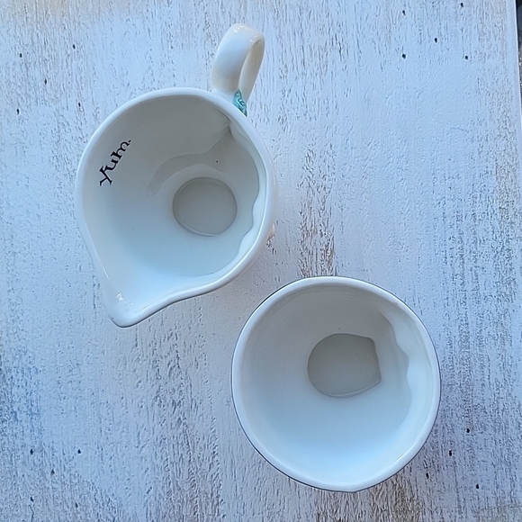 1996 Vintage Baileys Winking Mr & Mrs YUM Creamer & Sugar Dish - Picture 9 of 11